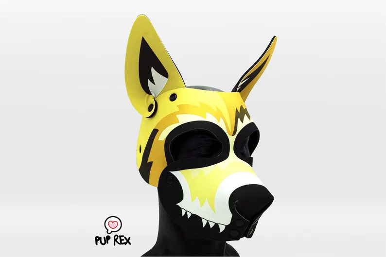 PupRexGear's tweet photo. Yellow Skullcano Pup Hood
https://t.co/vsOoCpKfUl #pupplay #pupgear #puphood #humanpuppy #humanpuppies https://t.co/j4bkb52LPS