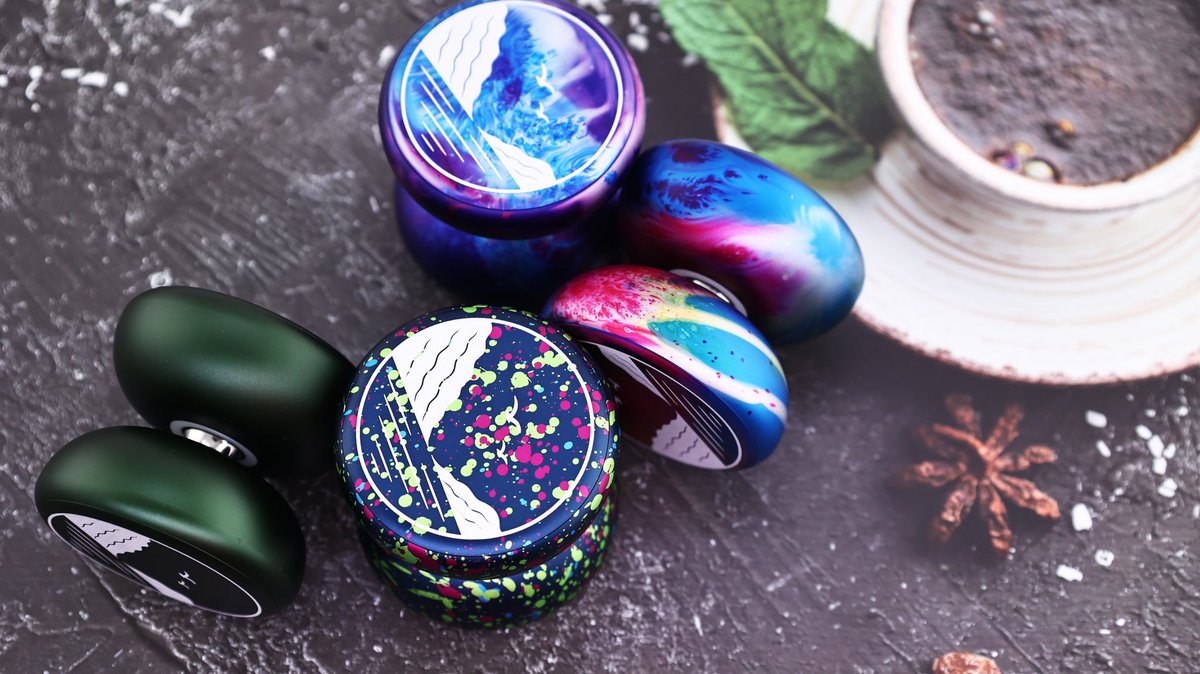 Yoyofriends3's tweet photo. Tranquility is yoyofriends' organic capped yoyo built for fun and comfort. It features a 6061 body and 6061 cap. The profile is high wall and organic. However, the spec is very competitive. The cap also shift the weight towards outside for added power. https://t.co/zEa6O63QXc