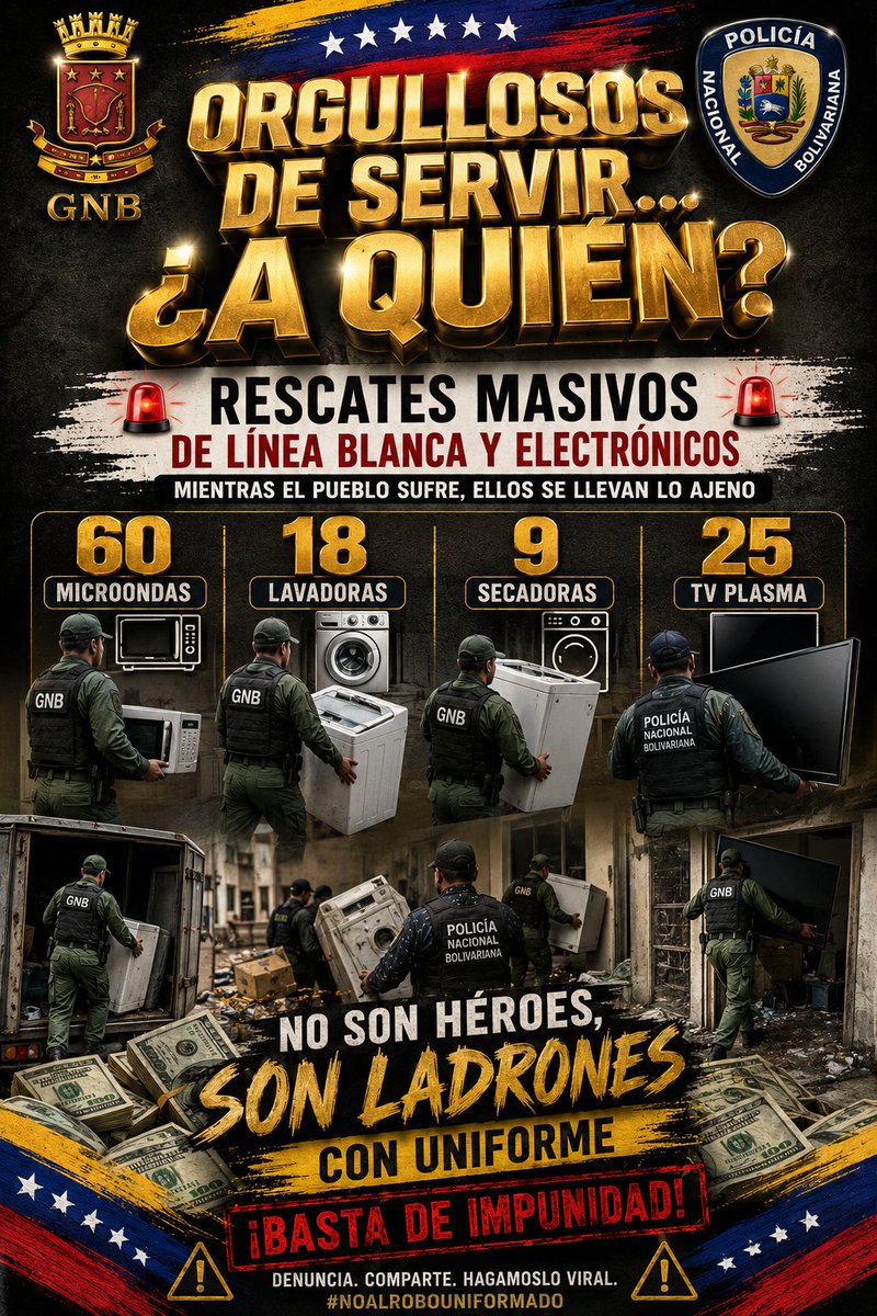 Silver2Miguel's tweet photo. Que descaro!!,.. reconocemos que cumplen órdenes de superiores para equipar los cuarteles y calentar con el microondas las pastas blancas que le sirven para defender la patria. https://t.co/6yBl7htUzX