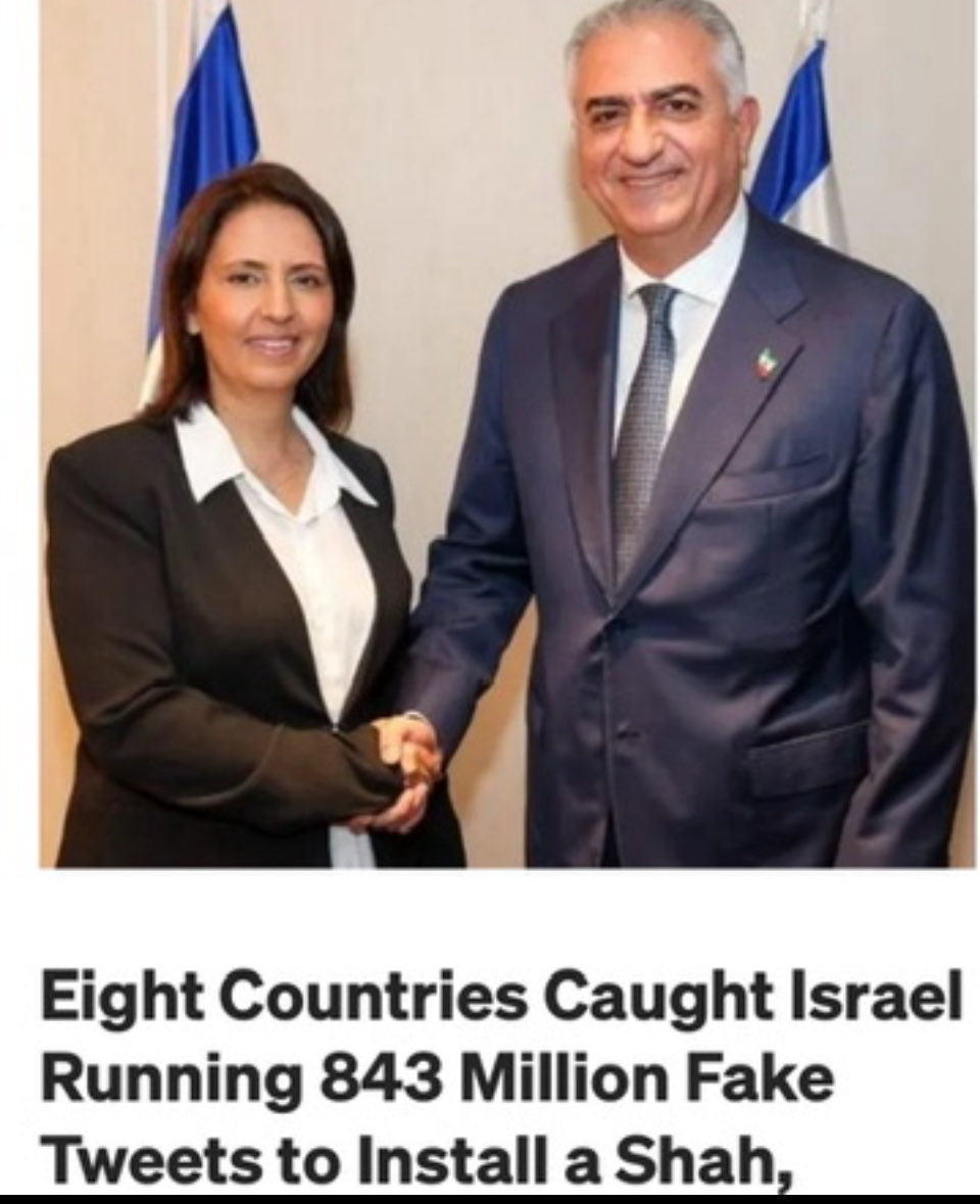 xoxoshirazi's tweet photo. Remember when we found out that the online popularity of Reza Pahlavi was bought and paid for by Zionists? I do. #rezapahlavi  @PahlaviReza https://t.co/E9uqGx9aM9
