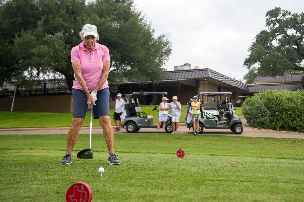statesman's tweet photo. Two 99-year-old Austin women have been playing golf for half a century, and they don't plan to stop. Mary Lou Bledsoe and Nalette Butler complete 18 holes at the Onion Creek Country Club once and sometimes twice a week.

Their philosophy in the game mirrors their philosophy on life: "You have good days, and you have bad days," Butler said. "I try to think of the good days."

https://t.co/xkWl52Kb4X