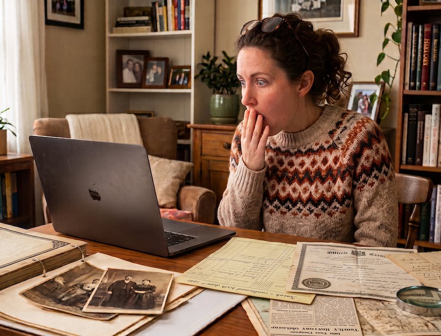 geni's tweet photo. What's the biggest plot twist you've found in your genealogy research? https://t.co/um4dK8IQwM