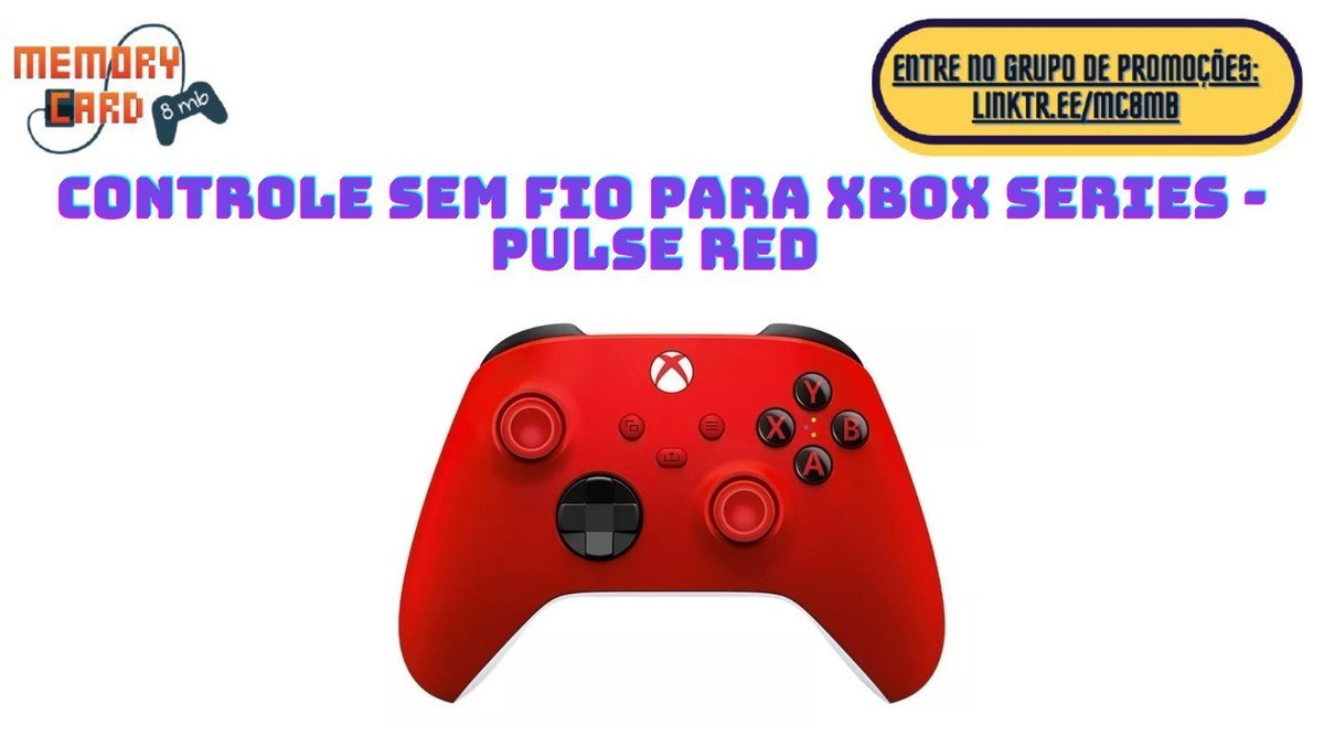 MC8MB's tweet photo. Controles sem fio Xbox - Pulse Red

Cupom: JOGAJUNTO

R$ 299,00 à vista

https://t.co/Ct5e8wrTtF
______

☑ Entre no Grupo de Promoções do Memory Card:
https://t.co/DxcfGwh3xg https://t.co/BhbhDD50wq