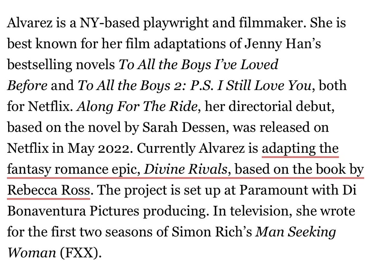 adamdriversputa's tweet photo. Wait before we light our torches it’s being directed by Sofia Alvarez who directed the to all the boys I’ve loved before trilogy and one of the producers is Max Siemers who also worked on that trilogy and before I fall. Besides Colleen Hoover, we’re in good hands! https://t.co/Bce2gPrQGR