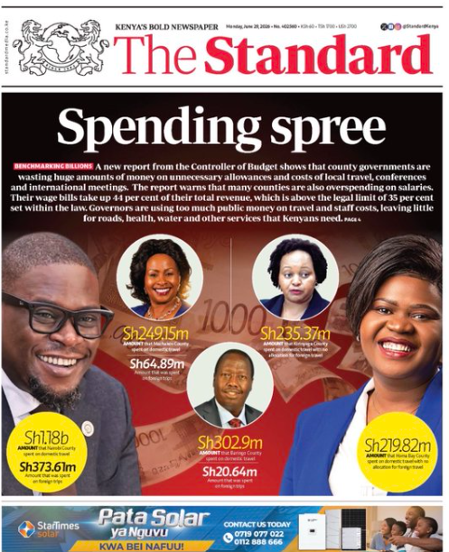 MwangiBonnie's tweet photo. My friends:

This is the conversation that I have been trying to provoke. 

To start. Because, we are on our way to hell, in a hand basket. And, it feels like nobody is bothered by that.

Try and make sense of this situation: 

Frame 1 shows a delighted @SakajaJohnson - because he just got KSH 2 billion from @WilliamsRuto - to, as he says, fix Nairobi's drainage system. 

He wants you to believe that, he has always intended to fix the problem. Problem was, he did not have KSH 2 billion to do it. 

Put that aside for a second. There is an attachment that says that the same @SakajaJohnson has wasted KSH 1.2 billion traversing the globe in just one year.

For absolute nonsense. 

I have a table attached here - a small sample of these trips. 

19 people from his office travelled to Morocco to study "Proactive Management" - whatever the heck that means. At the cost of KSH 37 million. 

They are there for two weeks!

There is a trip to the UAE, to study "facilities". 

8 people, for a week.  The cost is KSH 30 million. 

There is a trip to Vancouver BC (Canada) - a fine city for leisure, trust me I have been there many times. The topic of interest is, believe or not, "Conflict Resolution". Cost? KSH 10 million. 

Another team heads to Dubai for two weeks - to study, Lord have mercy - "Personal Branding". 

Not garbage collection. Not how to use 'common sense". Not "how not to be dumb with taxpayer resources". Not "how to feel shame when wasting billions on nonsense when the county is choking from garbage".

They don't have courses like those. 

The desired training is "Personal Branding". 

When it is all said and done, KSH 1.2 billion is flashed down the toilet. 

This is all done by people who claim to have brains. People who insist on being referred to as "His Excellency and Mheshimiwa.

Since 2014, @NairobiCityGov has wasted KSH 7.7 billion on such stupid endeavours. 

KSH 7.7 billion!

So, @SakajaJohnson is out here telling us that he did not fix the drainage issues, because he was waiting on the kindness and generosity of @WilliamsRuto 

In the last three years alone, @SakajaJohnson has spent over 55% of the county's revenue on salaries. The legal limit is 35%. 

The county of 4.6 million people only employes 0.3% of that population!

This additional 20% is the difference between having a drainage system, and not. Citizens have lost KSH 14.8 billion this way in just the current term. 

KSH 14.8 billion that would have been on the table to deal with these needs. 

Since devolution - citizens of Nairobi have lost KSH 46.8 billion to the 0.3% of the population in and around government, because of greed. 

Because of the County spending on average 51% of every shilling on salaries when the legal limit is 35%. 

So understand what am saying here. 

(1) - Since 2014, Nairobians have lost KSH 7.7 billion to wasteful travel. 100% wasteful. 

(2) Since 2014, the county stole KSH 46.8 billion - from citizens, by spending 51% of revenue on salaries as opposed to a maximum of 35%. 

These two infractions have cost Nairobians KSH 54.5 billions.

Can you believe that? 

KSH 54.5 billion. Has been stolen, diverted, or wasted on just illegal salaries, and wasteful travel. 

But the pain does not stop there. 

The county has a legal dpartment, with over 110 lawyers. In 2024-2025, this department cost KSH 530 million to run. 

KSH 530 million. But the county owes outside lawyers over KSH 21 billion. 

In 2023-2024, the county wasted KSH 6.3 billion - or 20% of the entire budget, on 4 lawyers!

In 2024-2025, another lawyer, billed the county KSH 1.5 billion! 

And, listen to what the Auditor General says about this debauchery around legal fees:

And there are quotes verbatim:

(1) Several cases involved repeated changes of advocates and in some instances, two law firms represented the County simultaneously resulting in duplication of costs without justification.

(2) Fee notes were inconsistent or missing. Further, notes were often grossly inflated. 

(3) Key supporting documents such as court attendance records, pleadings, rulings and case outcomes were not provided to substantiate payments.

(4) Significant payments, including amounts between Kshs.40,000,000 and Kshs.136,000,000 per case, were made without itemized fee notes or supporting court documentation.

(5) Interest payments arose due to delayed settlement of decretal sums and some legal fee payments were misclassified, obscuring true legal liabilities.

Do you understand the insanity going on in this county? 

Since devolution, Nairobi County has spent KSH 309.5 billion. 

That's a lot of money. 

But the county only devoted KSH 40.9 billion on "development" projects. This entire period.

That is only 13% of the budget. The legal minimum is 30%. 

This 17% that is missing, which translates into KSH 51.9 billion, is the reason for the drainage issues, @SakajaJohnson 

The KSH 7.7 billion wasted on nonsensical travel, is the reason for the drainage issues. 

Friends - when we talk about demanding a certain level of education for office holders, we do it to ensure that people who are handling taxpayer funds understand the relationship between resources, obligations of the government, and the impact of their decisions and their conduct on the government's capacity to meet these obligations. 

So, the people of Nairobi - do you see the enormity of the problem on your hands? 

The person begging for KSH 2 billion from the National government has wasted KSH 2.1 billion in wasteful travel in just the last two years. 

He has stolen KSH 14.8 billion through the salary heist (spending about 55% of budget on salaries in three years). 

And I have not said anything about the thousands of  ghost workers on payroll.

And worst of all - he has not learnt a damn thing from any of these shenanigans. 

It is truly exhausting to have common sense and business sense in this country. It is absolutely torturous to observe this level of dimwittedness from people who turn around a start passing a basket for donations from everyone. 

The question is this: who is to blame for this? 

Who do we blame for the missing KSH 51.9 billion in missing development? 

For the KSH 7.7 billion wasted on nonsensical travel? 

Do we blame @SakajaJohnson - who, am sorry to say, is clearly illiterate and cannot for the life of him understand the practical implications of spending 20% of the county's budget on just 4 lawyers in one year? 

Do we blame him? 

Before you answer that question, ask yourself if you could hire Sakaja to run your one location supermarket. 

It has just one location. He applies for a job, and brings to you a diploma from River Road. 

You catch him red-handed, and now you know he has no education or experience. 

He has never run a kiosk in his life. 

But he wants the big job. 

And, you gave it to him, when there was a much better option. 

This is not about victim shaming. What am trying to do here is to encourage all of us to wake up and start making better decisions. 

Because, if we don't, frankly, there is no reason for losing KSH 50 billion on another election next year. Because that election, without better decision making from us, will not fix anything.

@MoGAbdi @FlavNasmbu @NairobiCityGov @NairobiAssembly
