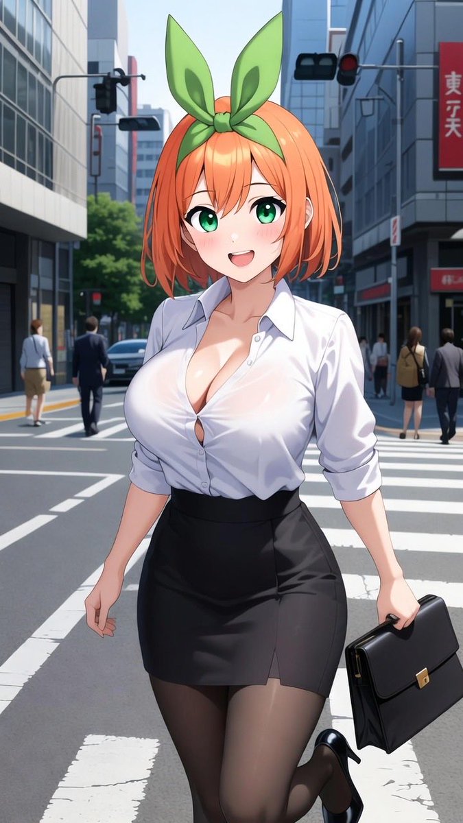四葉ページ 今日も働くぞー。 #TheQuintessentialQuintuplets #中野四葉