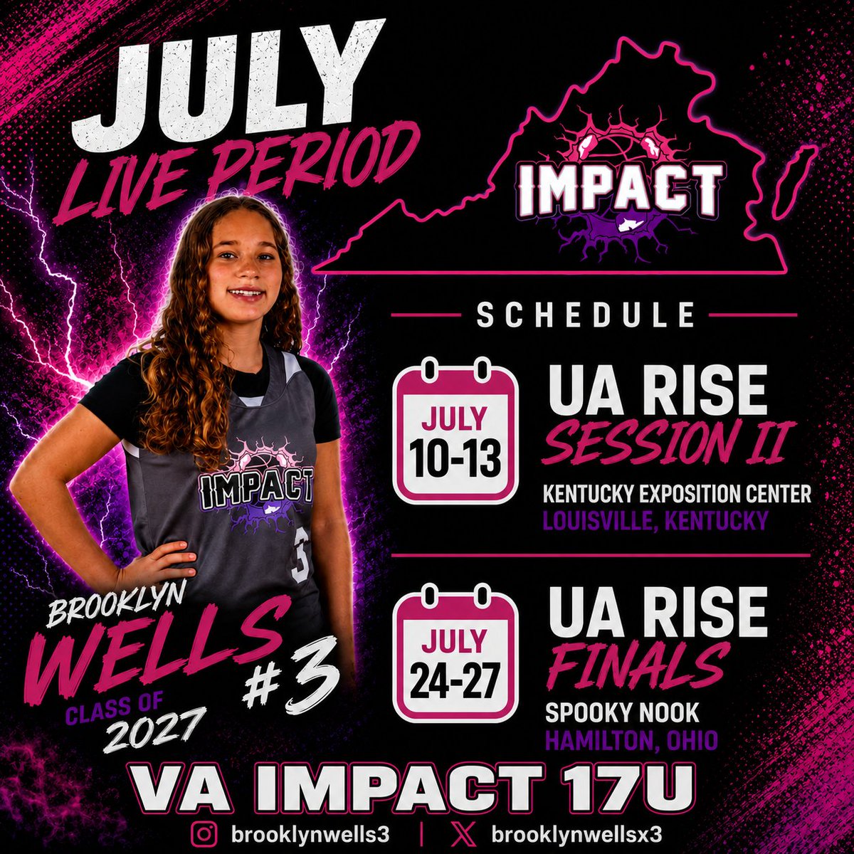 brooklynwellsx3's tweet photo. Schedule for July!!! Lets go out with a bang!!!! #together #PG3 https://t.co/jXCdWiq1H2
