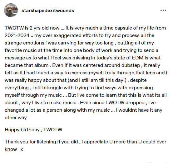 syzymusic's tweet photo. happy 2nd birthday , The Weight of the World
( I was like 1 or 2 days late ... i've been a bit sick , i apologize ) https://t.co/cuaUw4r9Cy