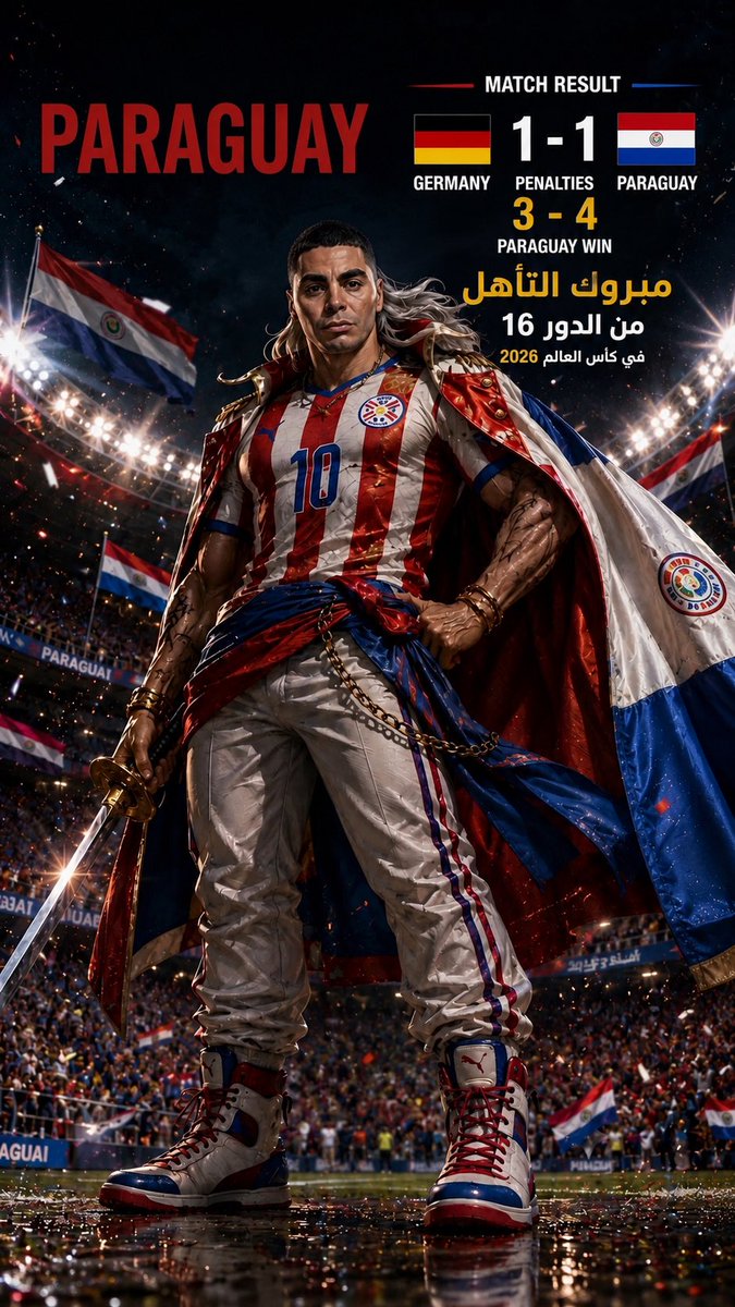2fass1900's tweet photo. 🥳Congratulations on qualifying for the Round of 16 of the 2026 World 
Cup🥳
👏🏽👏🏽👏🏽👏🏽👏🏽👏🏽👏🏽👏🏽👏🏽👏🏽👏🏽

##باراغواي
#Paraguay

#كأس_العالم2026 | #مونديال2026 | #كأس_العالم
| #FIFAWorldCup2026 | #FIFAWorldCup https://t.co/Qw8UXDo2yX