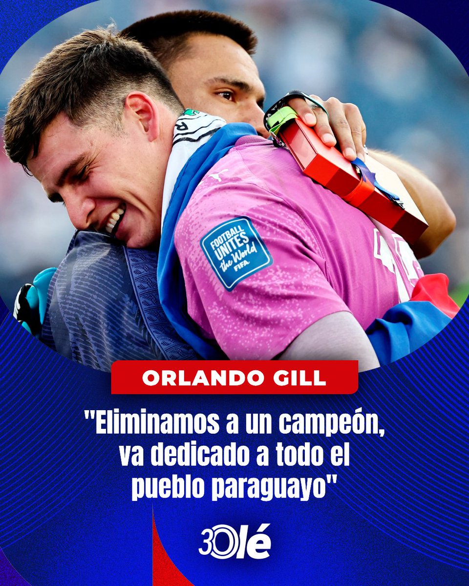 DiarioOle's tweet photo. La dedicatoria especial de Orlando Gill tras la histórica clasificación de Paraguay a 8vos 🥹🇵🇾 https://t.co/GTyEryJeuk