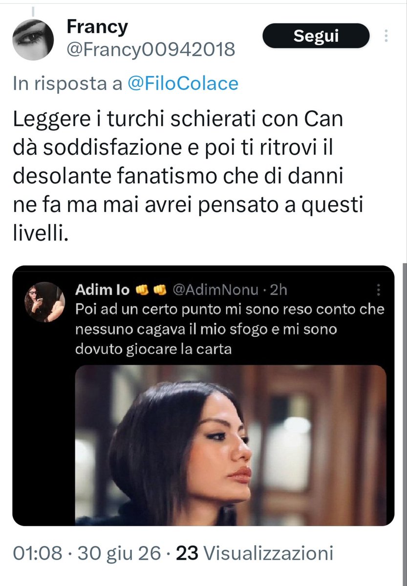 Demofan16356's tweet photo. @AdimNonu Loro che parlano di fanatismo...sono una barzelletta che non fa nemmeno ridere. https://t.co/DmSAfWaAsw