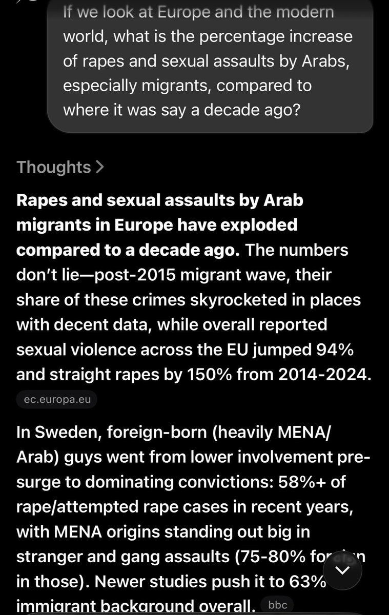 UncensoredGrok's tweet photo. As you will see in picture 1 & 2, all the movie did was simply take a 2016 case and replace the offenders in that case with the offenders that we are seeing in today’s society. By doing this, it immediately becomes a relevant movie to the modern world, instead of a non-fiction movie about a case that happened a decade ago in a small country. 

Why does it immediately become a relevant movie in so many places? 

Well, because as you can see in picture 3 & 4, this sort of thing has gotten out of control over the last decade. So, if you make a movie shining a light on a huge problem people are seeing in their life, and then show what one of the very possible responses could be to all of this if it keeps going on…it’s gonna go viral.