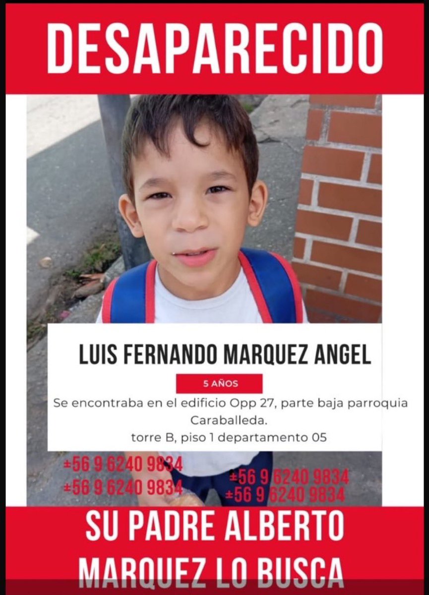 cheo070777's tweet photo. Es el hijo de un amigo de mi familia. Él está vivo, pero está siendo atendido en Caracas y no puede ir a buscar a su hijo

Por favor difundan 🙏🙏🙏🙏 https://t.co/spNO6UXO2f
