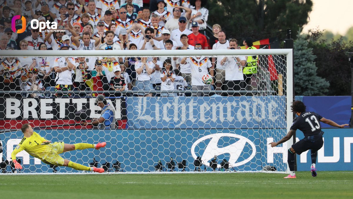 OptaJoe's tweet photo. 1 – Germany suffered their first ever FIFA World Cup elimination via a penalty shootout, having won their previous four, while it’s only their second loss on penalties at a major tournament following the 1976 UEFA EURO final to Czechoslovakia (3-5).

Faltered. https://t.co/L1conlu34R