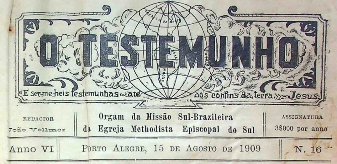 DaianeF007's tweet photo. O Testemunho foi um jornal metodista que surgiu em 1904, na cidade de Porto Alegre, capital do Rio Grande do Sul.

Foto: Acervo Centro Histórico e Cultural Mackenzie. https://t.co/yQZM31wguP