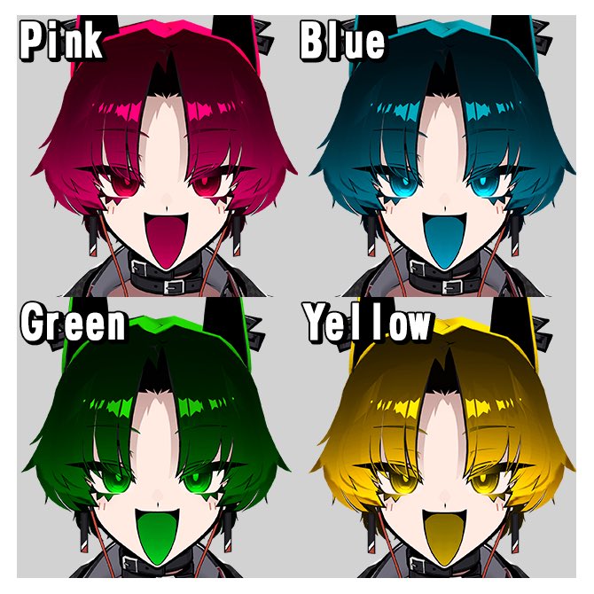 k4y4_vrc's tweet photo. SIUSIUちゃんのテクスチャ対応が大方完了しました！
Unity上でカラーを変えれるようにしています✨

７月１日〜２日辺りで販売開始できればと思います💪
よろしくお願いします！
#SIUSIU3D https://t.co/WvenLvZbOR