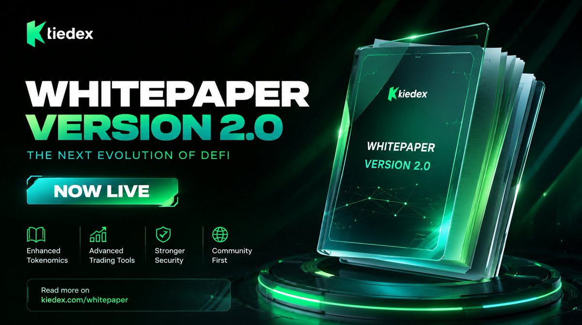 MaScoot4297's tweet photo. Whitepaper V2.0 signals that KIEDEX is entering a more mature growth phase. With a clearer roadmap and a focus on innovation, the platform has the potential to become a thriving DeFi ecosystem.
@kiedexapp 

📑 https://t.co/Av8wAKniu2 

🌐 https://t.co/gbAI5NxPW1 https://t.co/rpQ9BhwY58