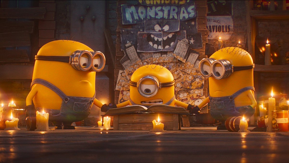 cinemaxwell's tweet photo. Minions &amp; Monsters is a witty and sincere love letter to classic Hollywood. Packed with both chaotic minion silliness and tons of movie references, this may be Illumination’s finest hour. Lovely animation, so many laughs, an ode to the shared experience of going to the cinema. https://t.co/iv4g2ZVkyg
