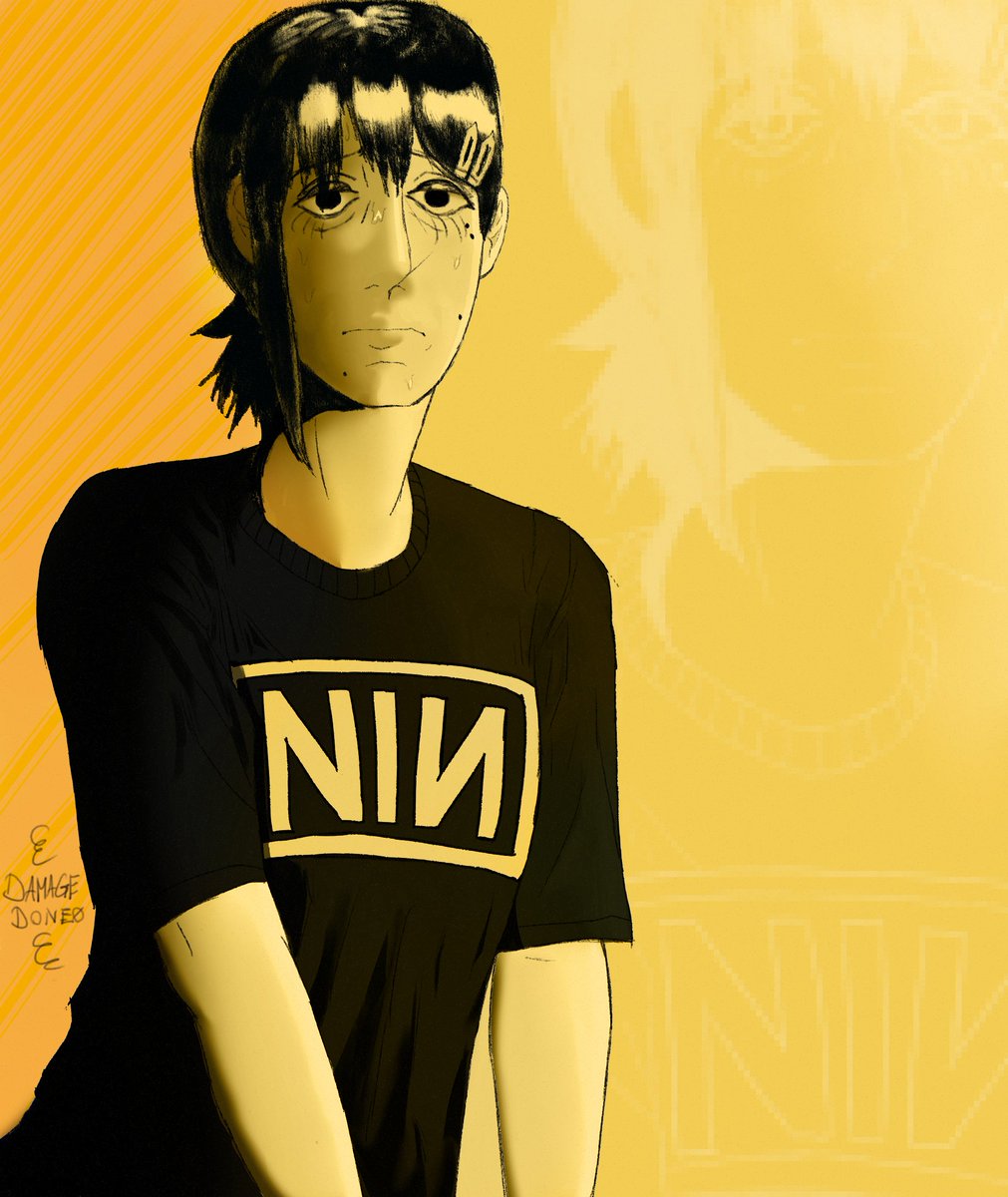 Tv_BoxMan's tweet photo. I was up above it,
now down in it
#kobeni #oc #csm #art #digitalart #nin https://t.co/29n5fv2s5s