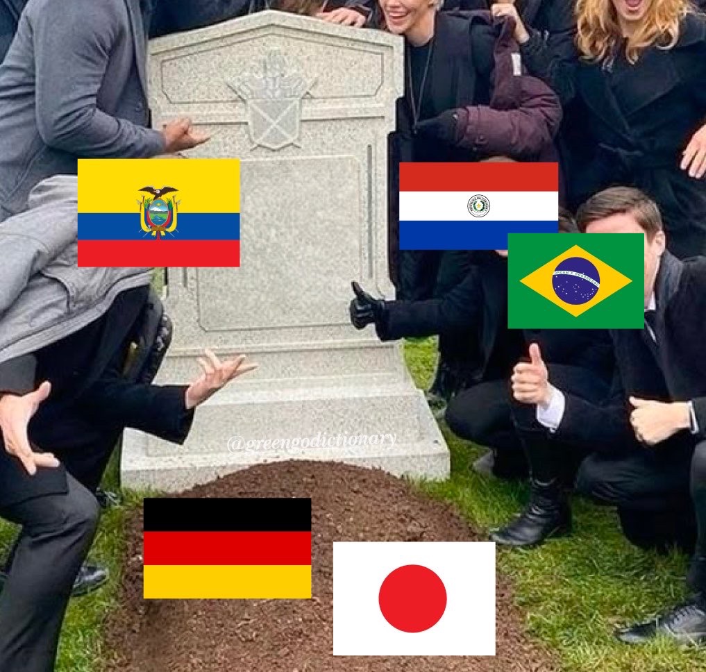 wwxwashere's tweet photo. “germany and japan are strong teams, brazil isn’t the same anymore, paraguay has a weak team” well, GGEZ https://t.co/IWfvMEQbvT