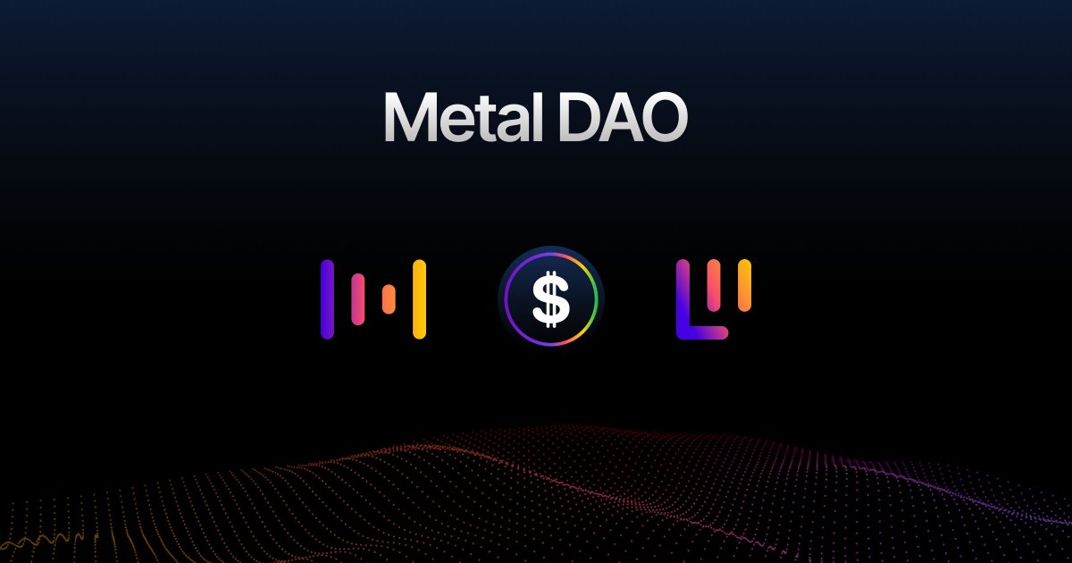 Metal_L2's tweet photo. What is Metal DAO?

Metal DAO is the community governance layer for Metal L2 and Metal Dollar.

Through $MTL, holders can vote on proposals that shape the network, guide ecosystem upgrades, and help decide how XMD grows as a stablecoin liquidity layer.

Governance for real-world digital dollar and blockchain infrastructure.

Vote on Metal DAO proposals here:
https://t.co/JGrvfMF9H0
