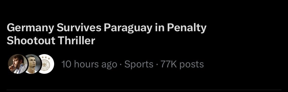 UnchasteM's tweet photo. The twitter summary does not match the facts. #Germany #Paraguay https://t.co/TEJKkUFat3