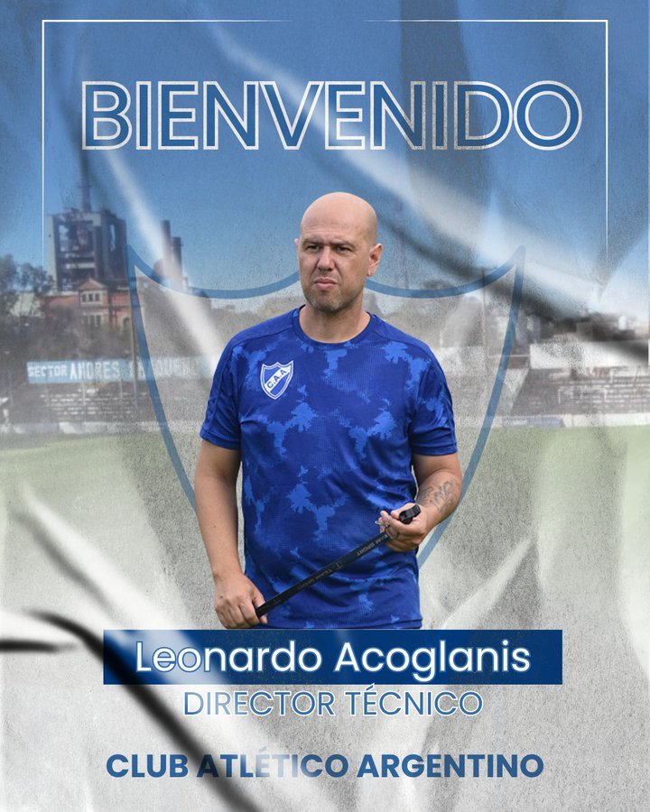 MundoFutbol4321's tweet photo. 🔵⚪ ¡Hay DT en #ArgentinodeRosario!

🏠 Leonardo "Toto" Acoglanis regresa al club y fue anunciado como nuevo entrenador del Salaíto.

📋 Estará acompañado por Sergio Duca, Gastón Conrad, Nahuel Martínez, Mirco Gurdulich y Matías Carletta. 💪 https://t.co/QkqoCHhPLJ