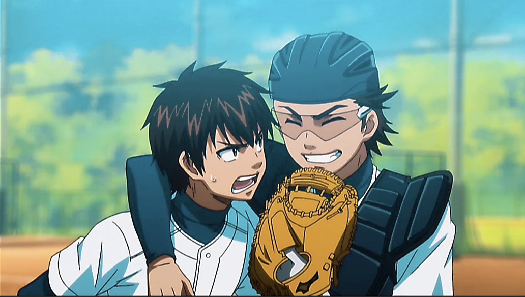 promiyuki's tweet photo. I can’t stop thinking about Miyuki and Eijun’s shoujo manga parallels:

• A fateful first meeting leaves the protagonist completely captivated by the male lead

• Their reunion breaks the protagonist’s romanticized image of the male lead, now seeing him as an insufferable jerk https://t.co/9fJCSPoBo2