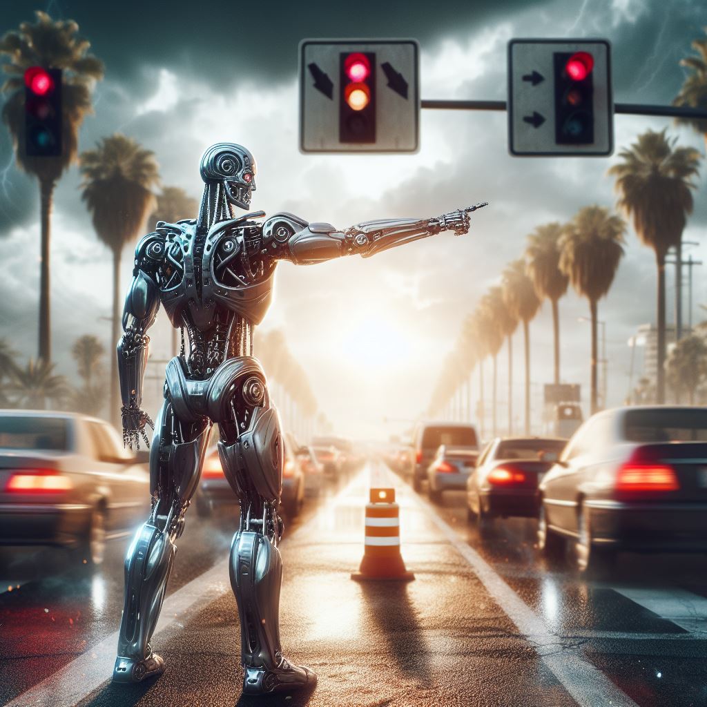 T800DoingThings's tweet photo. Directing traffic in a busy intersection https://t.co/K5k9fHRGjl