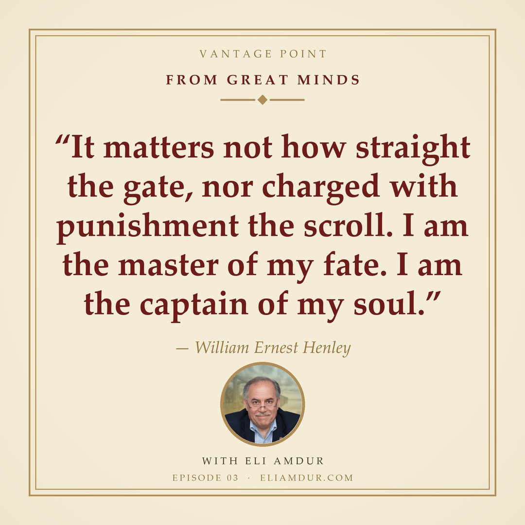 EliAmdur's tweet photo. “It matters not how straight the gate, nor charged with punishment the scroll. I am the master of my fate. I am the captain of my soul.” — William Ernest Henley https://t.co/98hxb5hVac https://t.co/oEcxcTscg5