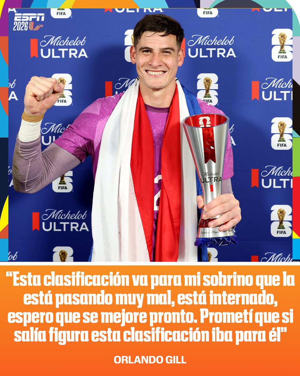ESPNDeportes's tweet photo. La dedicatoria especial de Orlando Gill tras ser figura en la victoria de Paraguay sobre Alemania que les dio el boleto a octavos en la Copa del Mundo. 🥹 🔝 https://t.co/bcNB9PKNvw