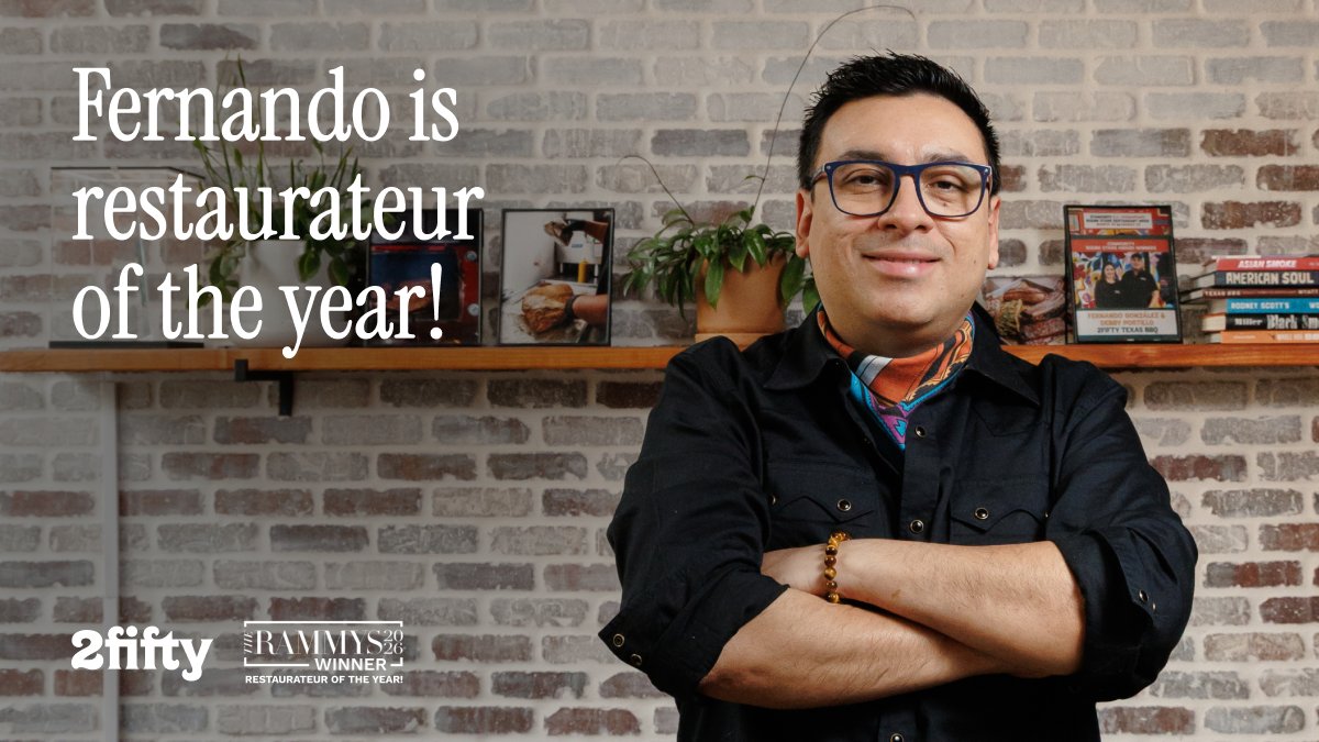 2fiftybbq's tweet photo. We are incredibly proud to announce that @Fernando_GoPe  has been named Restaurateur of the Year. 

“Our ‘Restaurateur of the Year’ is a visionary leader who sets the high standard in restaurant operations and entrepreneurship.” @RAMWdc https://t.co/bfqHBgnpJf