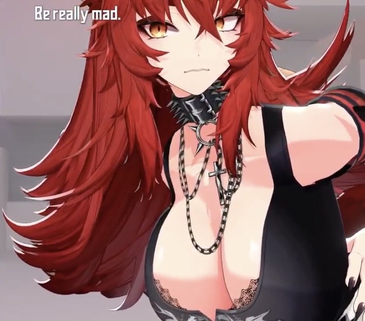 ToGZenny's tweet photo. I never realized how much of an impact removing her black lace top would have on the lewdness, call me a cave diver the way I wanna dive into that tight crevice and get stuck covered in boob sweat #zentreya 👀 https://t.co/SOUENxJmFU