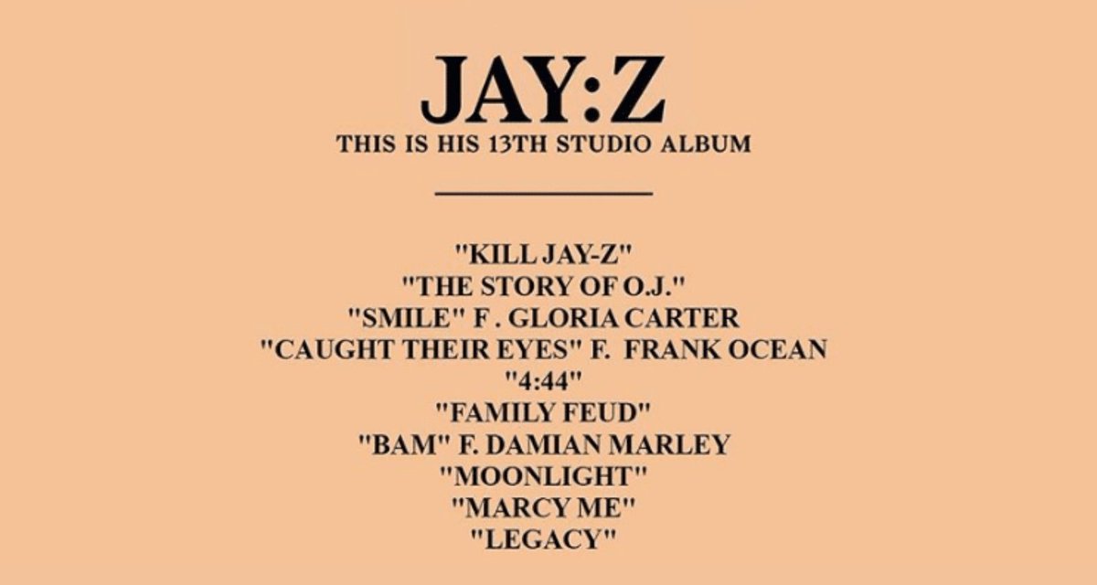Kurrco's tweet photo. JAŸ-Z’s ‘4:44’ dropped 9 years ago today 🟠

Favorite tracks on the album? https://t.co/RaCrt7Xo37