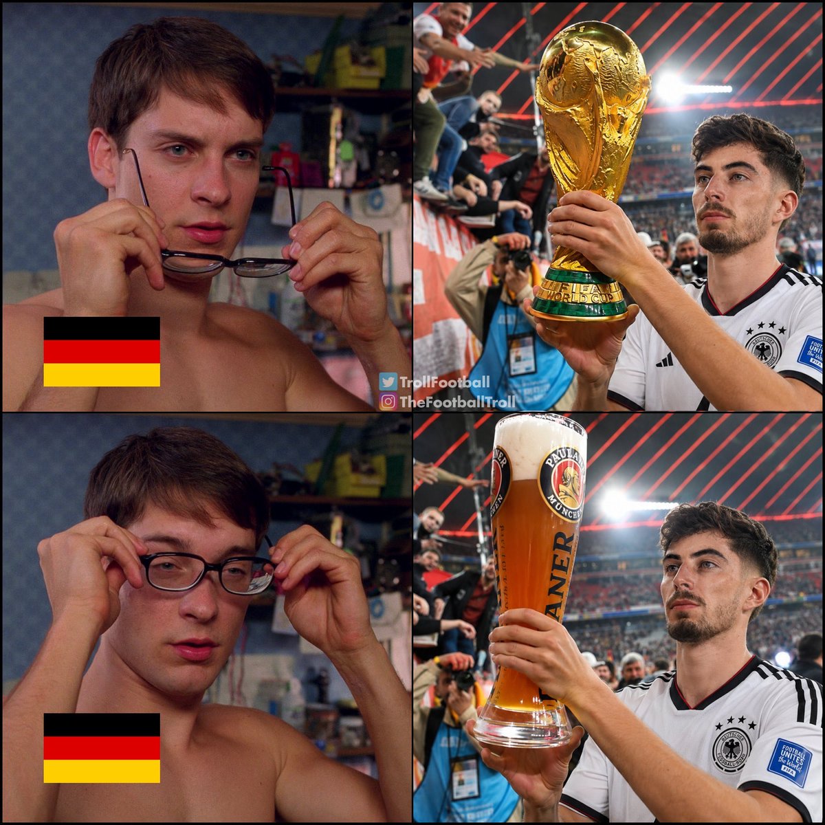 Footballmeux's tweet photo. POV: You’re German and the trophy cabinet is full, but the beer is cold" https://t.co/6FozUoHPp1