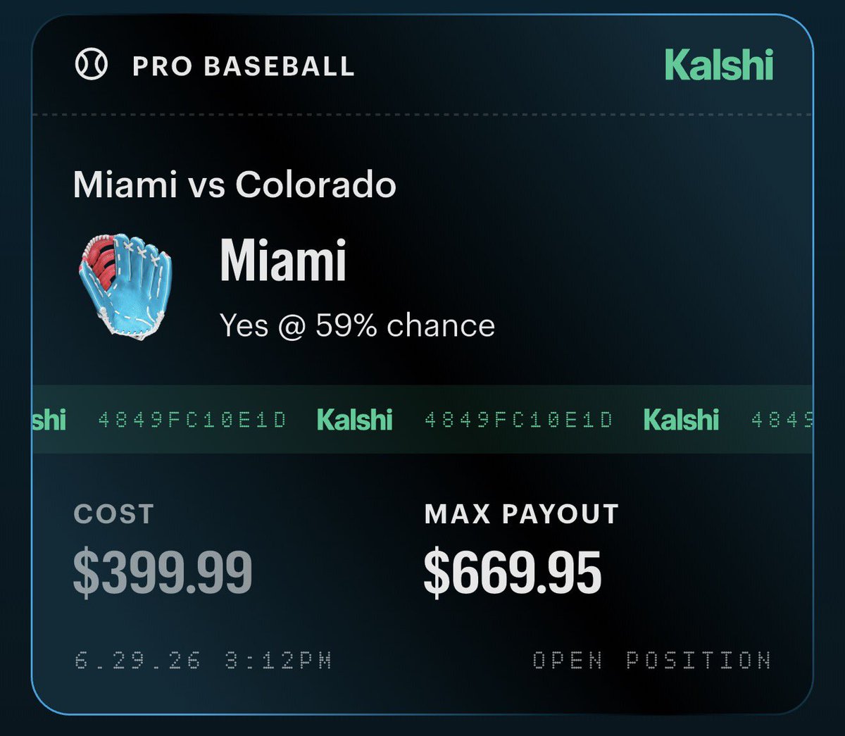 Ohsospicks's tweet photo. #LOCKOFTHEDAY ๐๐
MARLINS MONEYLINE (Straight bet)
also sprinkling the -1.5 runline #MLB
#MARLINS #FIGHTINFISH #LOCK https://t.co/ZqJYM7KzXS