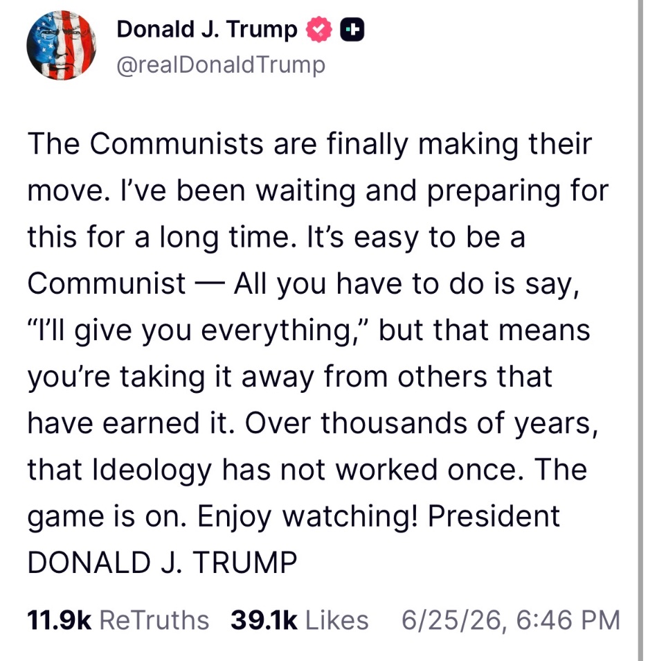 Brendan_Duke's tweet photo. Last week: “The Communists are finally making their move.”

This week: “The federal government’s gas price target is $2.50, I’m asking patriotic comrades at the oil companies to comply.” https://t.co/RhT1QrRpeC