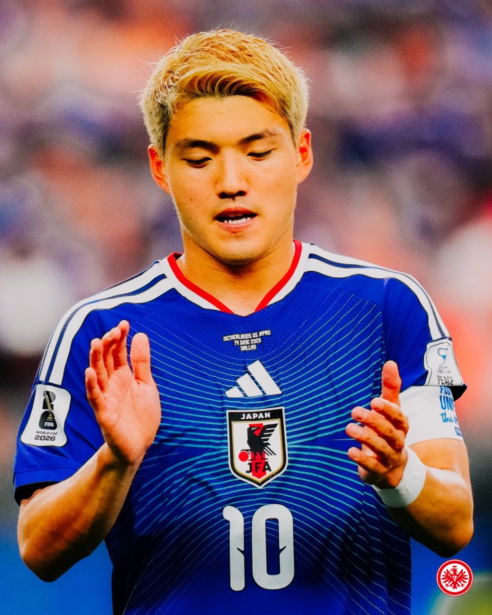 eintrachtint's tweet photo. Thank you, Ritsu Doan and Nathaniel Brown. ❤️

You represented your countries with pride and carried the eagle onto football’s biggest stage. 🇯🇵🇩🇪🦅

#SGE https://t.co/Ruyvfurgkb