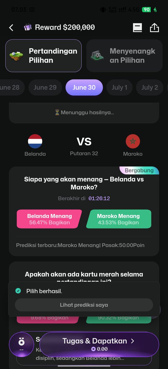 sigit1669581's tweet photo. @Top_nod Tight matchup on paper, but Morocco has been more solid in their team structure lately. 
Netherlands will need something special from the wings to break through 
@Kiwi_Nod 
0x47975A250010d3bC781Fdc5e9d11CFa1FEd6ed70 https://t.co/whHleAhrCX