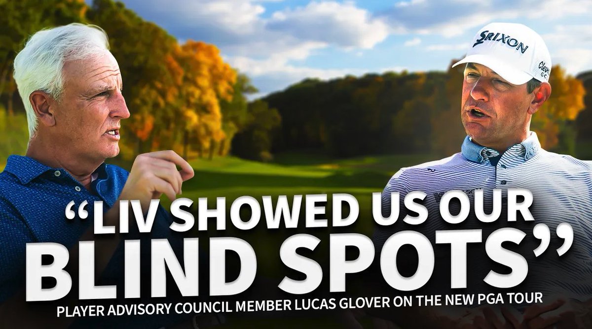 wingoz's tweet photo. Sat down with Lucas Glover at the Travelers. He sits on the Player Advisory Council that shaped the new @PGATOUR. 

He was in those meetings for months before last week's announcement and told me:
- LIV showed the PGA Tour its blind spots
- Pine Valley and Seminole got him jazzed
- There is always an avenue back for LIV players
- His goal is to be on Track One at 47 in 2028

Full video: https://t.co/1rKG9T8UkB
