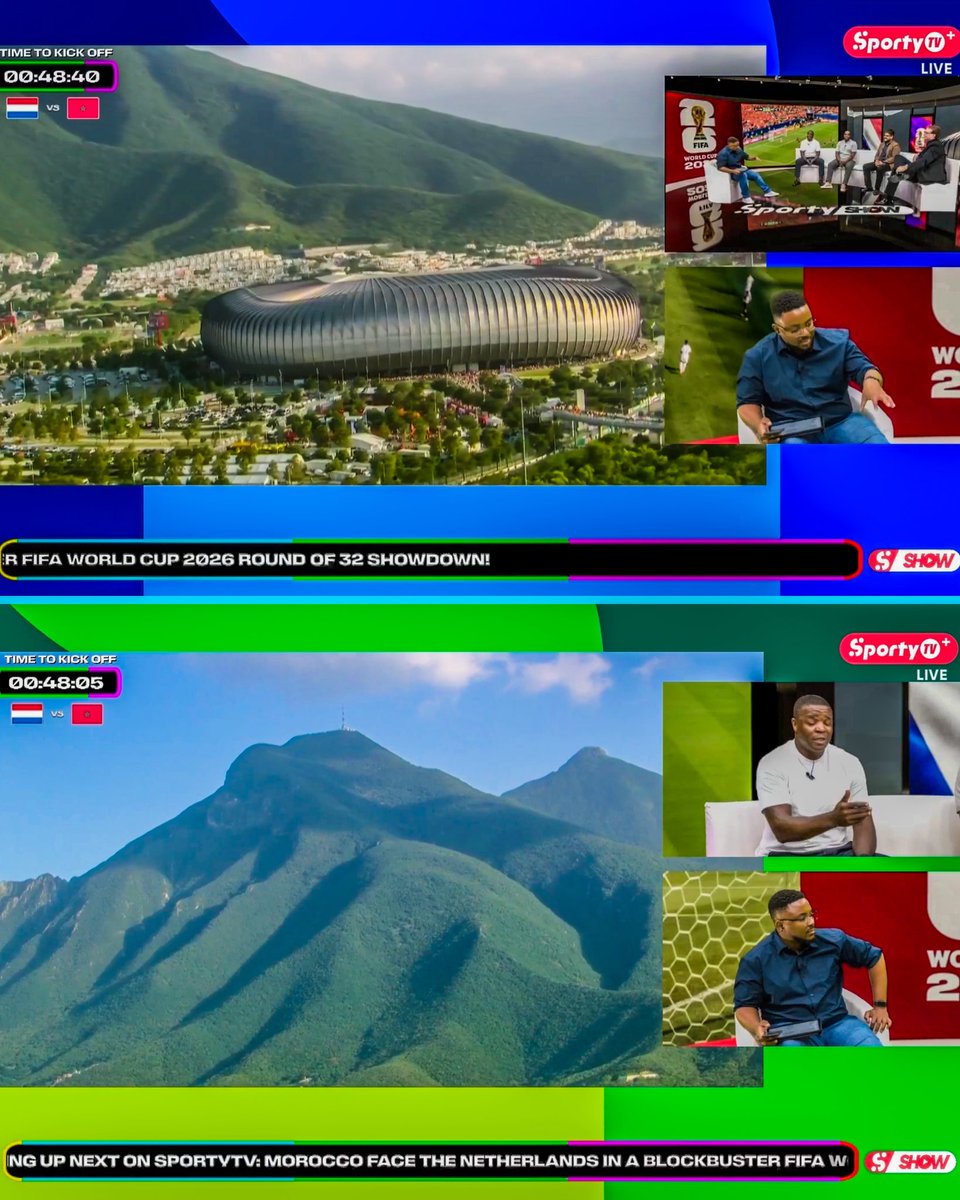 eurofootcom's tweet photo. 🇲🇽🏟️ This stadium in Mexico for the Netherlands-Morocco match. WOW. 😍🗻 (@SportyTV) https://t.co/nFQVQvYQaL