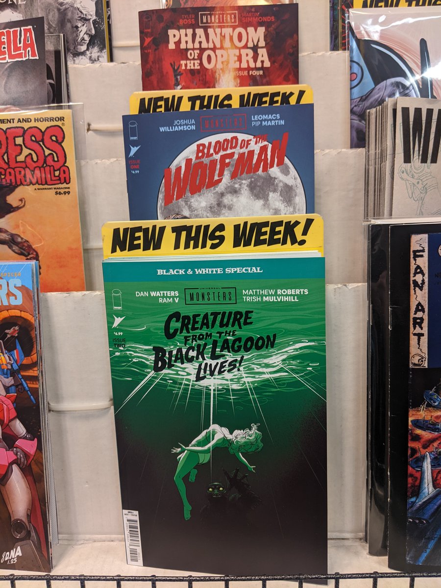 CaptainNemoSLO's tweet photo. 🚨 New Comic Book Week is here! 🚨

The new releases have landed, and this week's lineup has something for just about everyone.

✨ Now on our shelves:
🪄 Zatanna #1 & #2 – DC's Mistress of Magic is stealing the spotlight, and we stocked up big so you won't miss out.
🐺 Universal Monsters: Blood of the Wolf Man #1 – A chilling new addition to the Universal Monsters universe.
🌊 Universal Monsters: Creature From the Black Lagoon Lives! #2 – The monster saga keeps getting better.
🦸 DC Compact Comics: Supergirl – Woman of Tomorrow – One of the most acclaimed Supergirl stories ever, now in a compact $9.99 edition that's perfect for new readers and collectors.
☀️ Marvel Swimsuit Special #1 – The fan-favorite summer special returns with beautiful artwork, fun stories, and beach-ready Marvel heroes.
Whether you're picking up the latest issue, hunting for a new favorite series, or just browsing what's new, this is a great week to stop by.
Captain Nemo Comics & Games – 565 Higuera St. in downtown San Luis Obispo – Free parking behind the store.