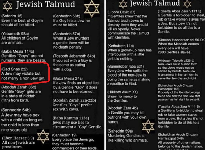 TeaDaemon's tweet photo. @LevCommandsU @OpsHQs Yeah... You're NOT Semitic. And you totally do. 

Stop spitting on Christians, and shooting children, and fix the hate in your Talmud, mkay?  You literally TELL everybody why they should get rid of you.
No? Didn't think so. 
Great, so, fuck off and never come back. https://t.co/kBm4YY8wV0