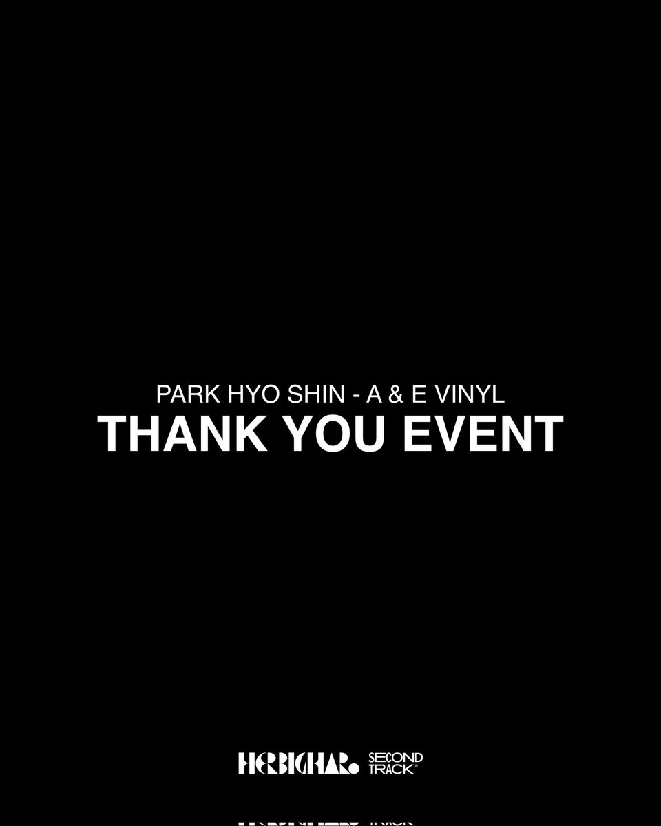 k_yo_kyo_'s tweet photo. [PARK HYO SHIN - A & E] THANK YOU EVENT

이번 PARK HYO SHIN - A & E 발매에 보내주신 많은 관심과 사랑에 진심으로 감사드립니다.

예상했던 수량을 훨씬 뛰어넘는 많은 분들께서 함께해주셨고, 덕분에 이번 프로젝트를 더욱 의미 있게 진행할 수 있었습니다.

감사의 마음을 담아 추가 이벤트를 준비했습니다.

이번 A & E에는 판매용이 아닌, 허비그하로와 세컨드트랙의 Friends & Family 전용으로 제작되는 특별 버전이 존재합니다.

일반 게이트폴드 자켓에 컬렉터스 에디션과 동일한 인스트루멘털이 포함된 2LP 구성으로 제작되는 버전이며, 단 100장만 존재하는 비매품입니다.

이 중 일부를 A & E를 구매해주신 분들께 랜덤 추첨을 통해 선물로 보내드릴 예정입니다.

참여 방법

* A & E 구매 (Collector’s Edition 또는 Standard Edition 중 1장 이상)
* 허비그하로 @herbigharo.company & 세컨드트랙 @secondtrack.kr 인스타그램 계정 팔로우
* 이벤트 게시물 좋아요
* 이벤트 게시물을 스토리로 공유
* 해당 게시물에 댓글 작성

당첨자는 댓글을 통해 랜덤으로 선정되며, 이후 주문 내역을 확인한 뒤 구매하신 주문에 함께 발송해드릴 예정입니다.

예판 종료까지 이제 약 3일 남았습니다.

남은 기간에도 많은 관심과 사랑 부탁드리며, 다시 한번 진심으로 감사드립니다.