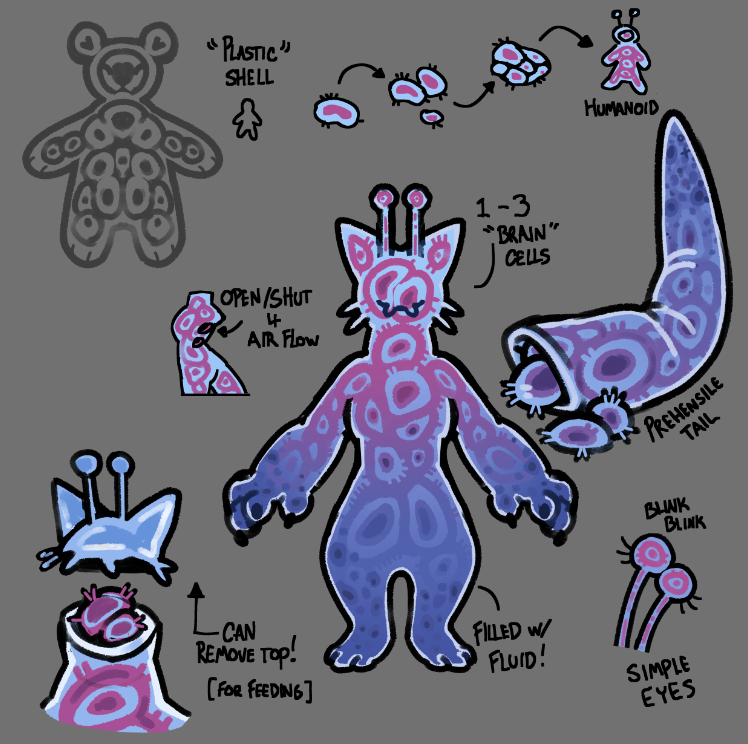 PlasticRainNSFW's tweet photo. 🦠A mass of supermassive cells that group together  into a colony and don shells to withstand the dangerous environment. https://t.co/RcriajFVVK