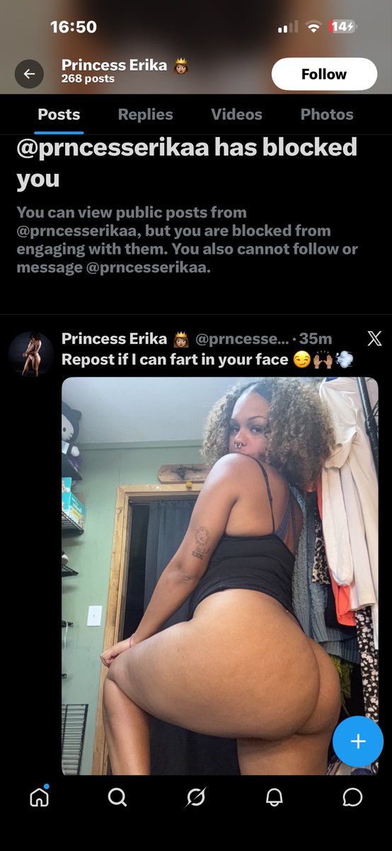 mdiemrss's tweet photo. Im making this post to link in my report to get this impersonating account taken down…
They have repeatedly posted me and my face is in them so you can tell it’s me. There are also other girls posted on this account. They are talking in the caption like they are ME! I never agreed to these videos being posted. Or the photos. They stole this content from me and this is a fake account. @prncesserikaa does not deserve the followers they’ve gained.