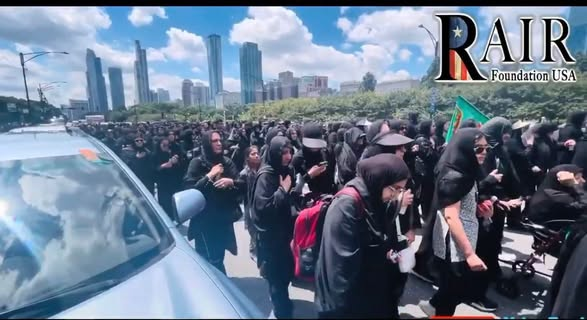 RebornFatboy's tweet photo. ANOTHER CITY FALLS: DOWNTOWN CHICAGO SEIZED FOR lSLAM
While our leaders obsess over Europe’s slow death, Chicago is being captured right now.
On June 25, 2026, thousands of Shia Muslims took over downtown Chicago streets for their annual Ashura procession.
Not inside their mosques.
They seized public streets in the heart of the city a sea of burqas, black flags, and men rhythmically beating their chests in mourning for their prophet.
This is not quiet prayer.
This is a public show of force and total commitment to their ideology.
Chicago already has over 100 mosques.
Yet they still flood downtown, shut down streets, and perform their rituals openly in the name of “justice”, the same “justice” that ultimately means Sharia.
This is the exact same pattern we just saw in Dearborn: public dominance, demographic replacement, and zero interest in assimilation.
Chicago’s streets now belong to them for the day.
Soon it will be permanent.
We are losing one American city after another to Islamic supremacism while our politicians and media pretend it’s only happening across the ocean.
Dearborn.
Chicago.
Minneapolis
Patterson
Hamtramck
Houston
Detroit...
Next? Wake up! This is not immigration.
This is conquest by inches, and they are no longer hiding it.
—> this report and insight was posted on X by @amymek and the FAIR FOUNDATION.