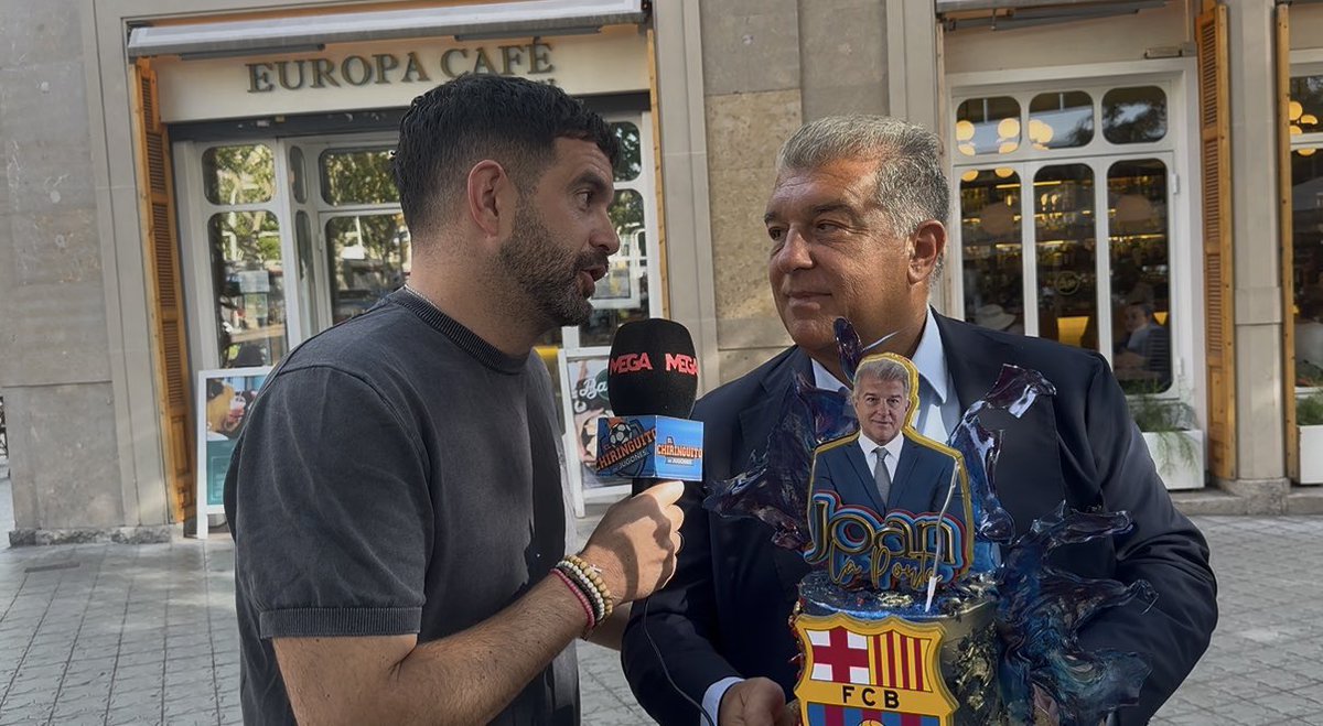 BarcaFRNews's tweet photo. 💬 @10JoseAlvarez : « Les souhaits et les rêves doivent toujours se réaliser, n’est-ce pas ? »

🚨 Laporta : « Oui, oui, parce qu’il est clair que les rêves se transforment en réalité. Si on travaille et qu’on se bat pour eux, ils se réalisent. »

💬 @10JoseAlvarez : « Il y a des joueurs qui rêvent de venir au FC Barcelone. »

🚨 Laporta : C’est vrai, oui. J’aime beaucoup le fait qu’il y ait des joueurs, et je pense que la plupart des joueurs ont ce rêve. et cela nous remplit de fierté, ils aiment l’idée de venir au FC Barcelone. Et ils veulent venir au FC Barcelone. »