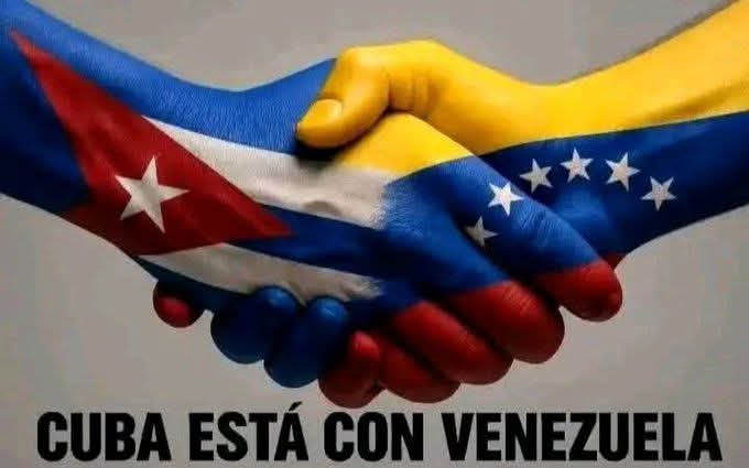 100_fidelista's tweet photo. Cuba está con Venezuela #FuerzaVenezuela #DeZurdaTeam https://t.co/W7LZpmBYWZ