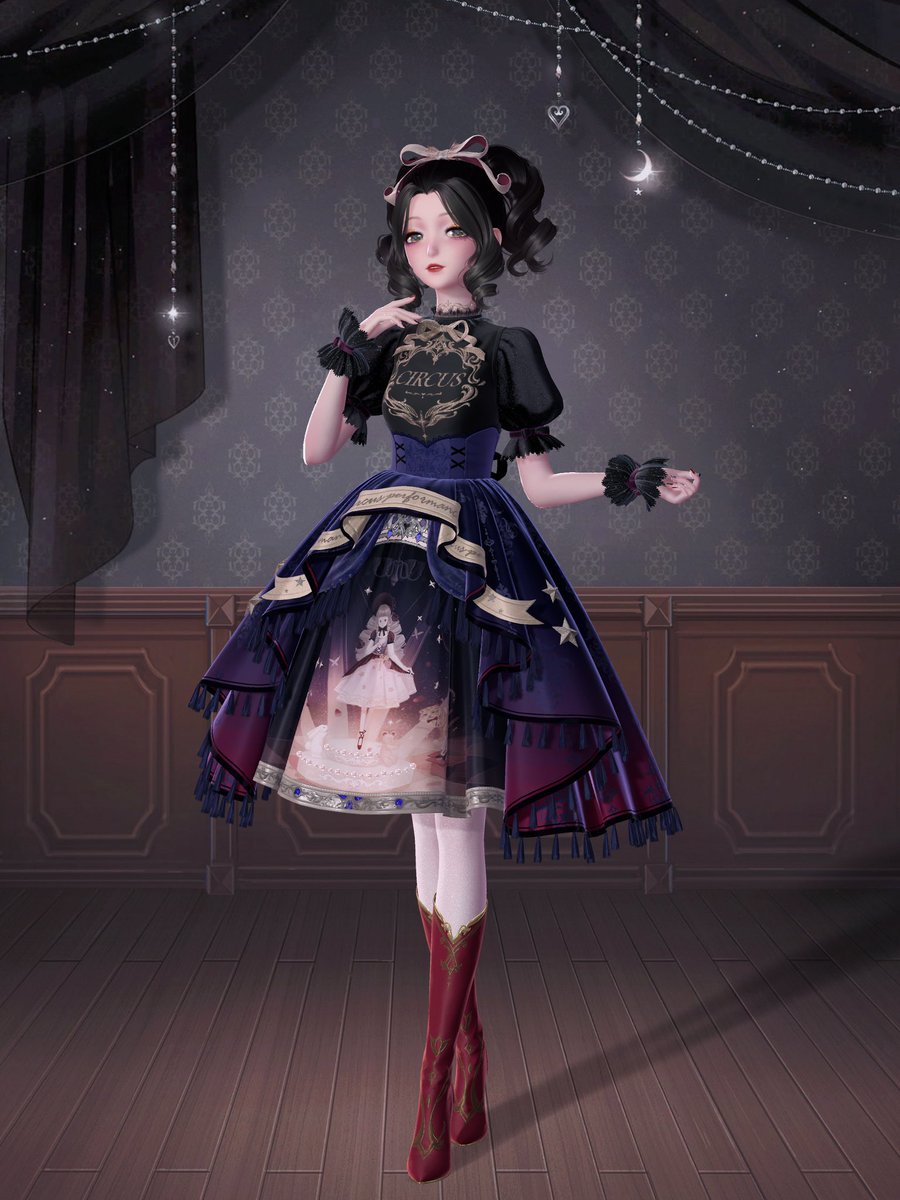 nikki__Mi's tweet photo. 『ｶｲﾘのｻｰｶｽ団』の再構築！
ドレスのグラデーション綺麗♡
ゴールドの刺繍も素敵♡♡

深夜の呟き
真夜中のサーカス
夢の奥深く
銀河を巡る
きらめく星結び
楽夢の鈴の音
黎明の帰り道
純真な憧れ  

#シャイニングニキ
#シャイニキ https://t.co/eUx1YOahQo